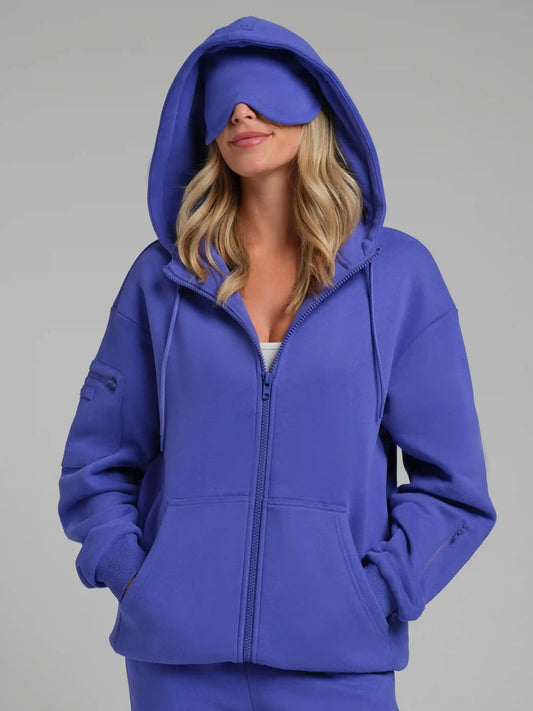 Neon Airplane Mode Zip Hoodie – Mega