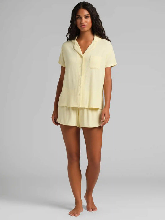 Slinky Rib Short Sleeve PJ Set
